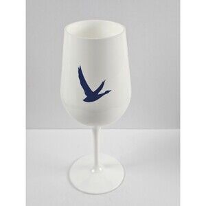 Grey Goose Vodka Logo 8" White Plastic Wine Glass For Liquor Bars Drinking
